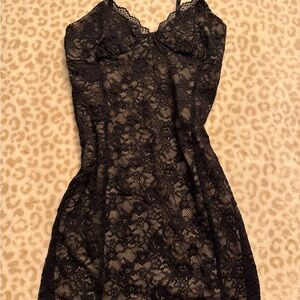 Elegant Black Lace Dress